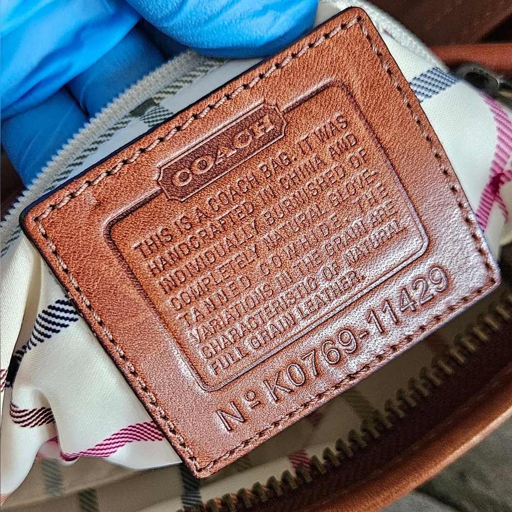 Coach Bleeker Brown Leather Shoulder Bag - Picture 7 of 11